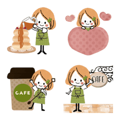 cute cafe girl
