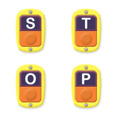 connect bus stop button alphabet emoji