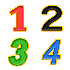 Number classic colour gold animation