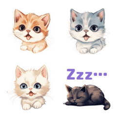 Clip art of kitten Emoji