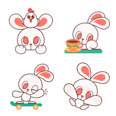 Emoji of a poppy rabbit 2