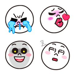 more detailed LINE Moon's Basic Emoji