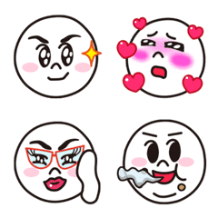 more detailed LINE Moon's Basic Emoji 2