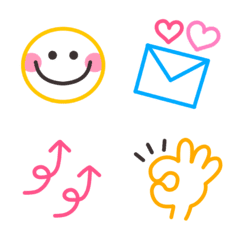 Simple and cheerful emoji