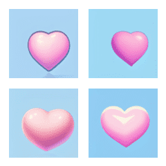 pink blue heart jeno