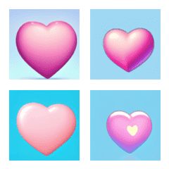 pink blue heart