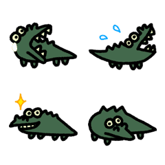 Mova-se! Crocodilo Emoji