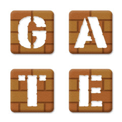 brick block alphabet emoji
