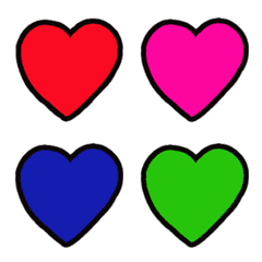 Hearts of different colors