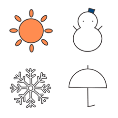 Emoji weather&flower
