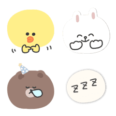 manmaru brown&friends animation emoji