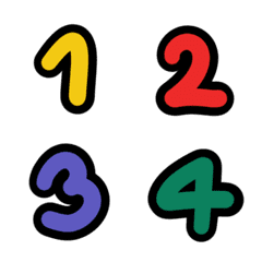 Number 1 - LINE絵文字 | LINE STORE