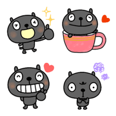 yuko's blackcat (greeting) Emoji 2