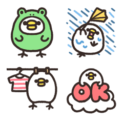 Rounded bird emoji weather