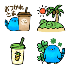 Happy blue bird Emoji