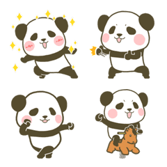 Moving Chubby Panda : Emoji