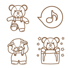 my bear stuffed [line drawing-Emoji]