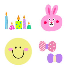 colorful and pop emoji