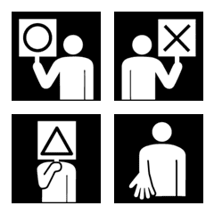 pictogram feelings and opposites