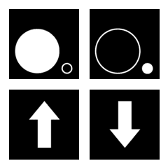 pictogram state and opposites