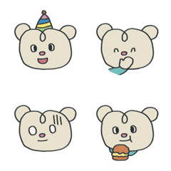 fluffy boo bear emoji Vol.1