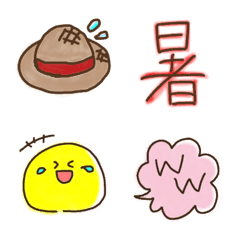 Adult cute summer smile emoji