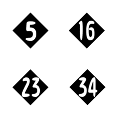 Minimalist diamond numbers 1-40