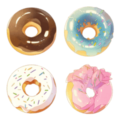 Variety of donuts