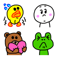 KAWAII BROWN & FRIENDS Emoji