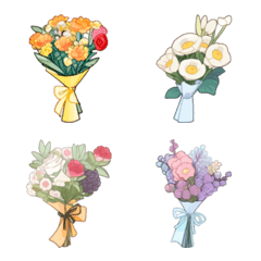 Various bouquet Emojis