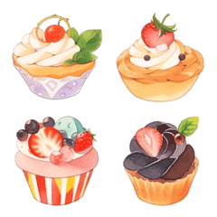 Various types of cupcakes