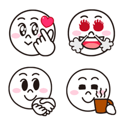 more detailed LINE Moon's Basic Emoji 3