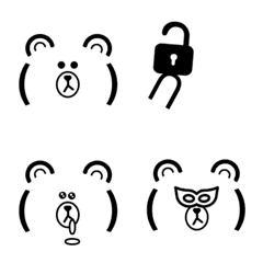BROWN & FRIENDS Bear Emoji