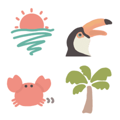 Tropical summer emoji.