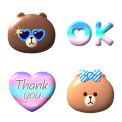 LINEFriends cute emoji