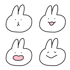 simple rabbits emoji