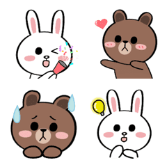 Little Qian x BROWN & FRIENDS - emoji