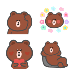 brown  line simple emoji