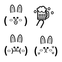BROWN & FRIENDS 코니 兔兔 顔文字