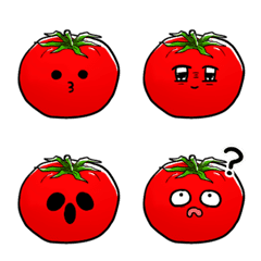 トマトの表情(絵文字)