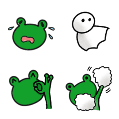 EMOJI of a frog for summer