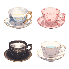 Fashionable teacup emoji