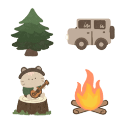 Emoji camping