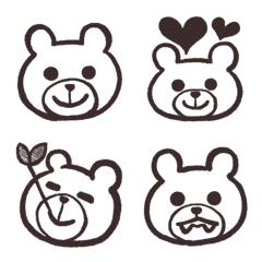 Simple bear happy Emoji
