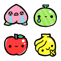 kawaii fruit emoji!!