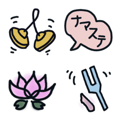 YOGA-sinple lovely item emoji