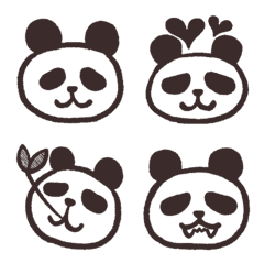 Simple panda happy Emoji