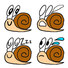 cute slowly snails