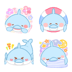 Colorful and cute dolphin emoji