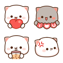 Mochi Mochi Peach Cat Emoji